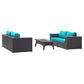 Modway Convene 5 Piece Set Outdoor Patio with Fire Pit - EEI-3728 | Outdoor Sofas, Loveseats & Sectionals | Modishstore - 10
