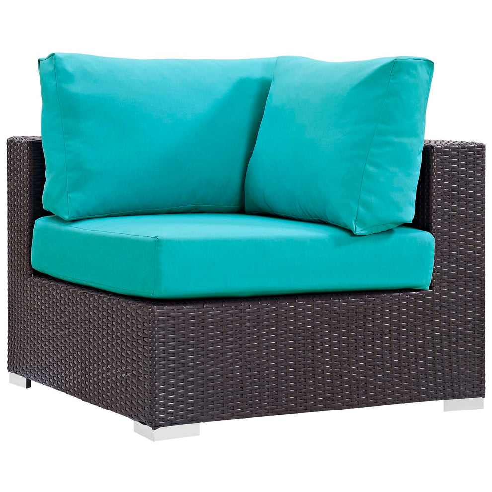 Modway Convene 5 Piece Set Outdoor Patio with Fire Pit - EEI-3728 | Outdoor Sofas, Loveseats & Sectionals | Modishstore - 11