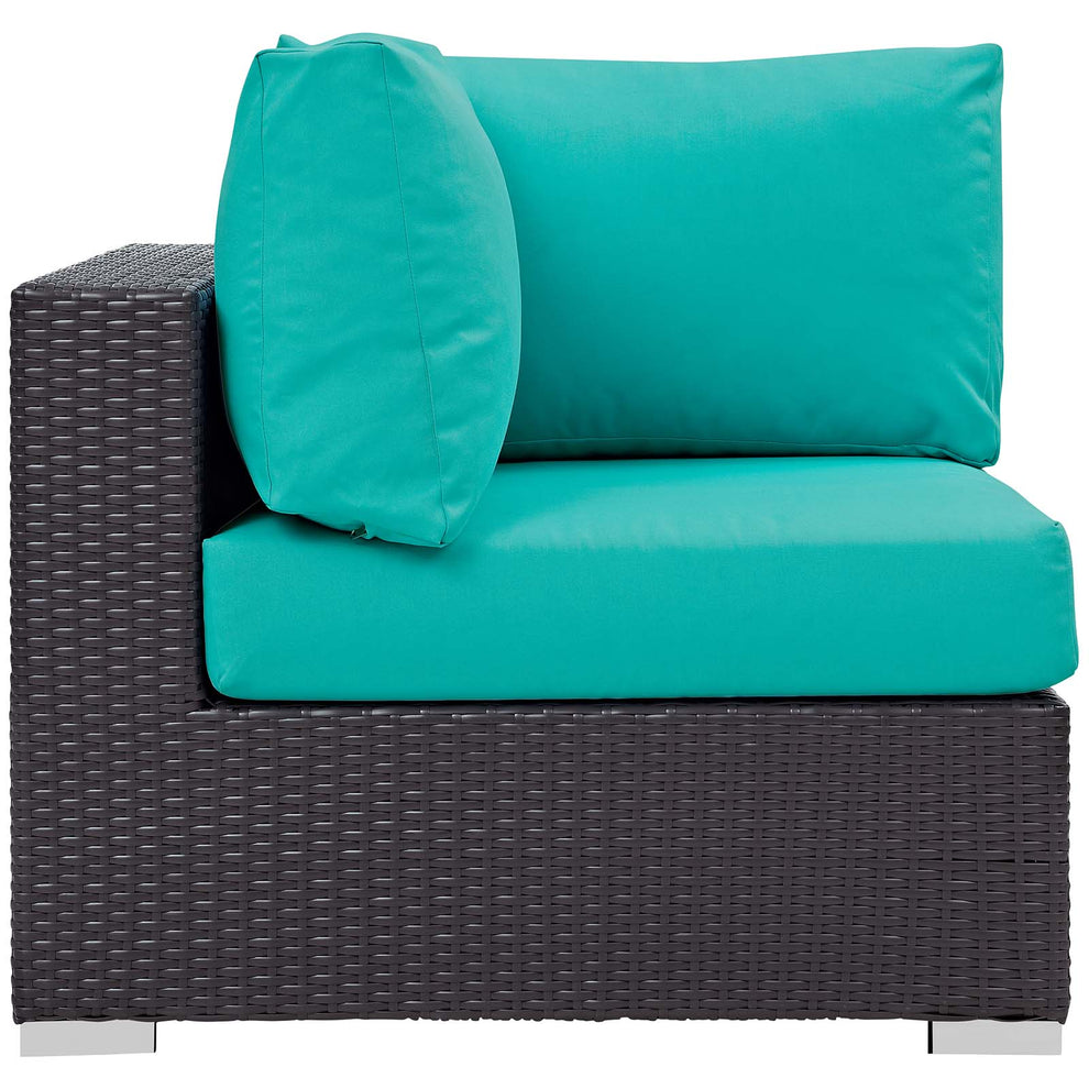 Modway Convene 5 Piece Set Outdoor Patio with Fire Pit - EEI-3728 | Outdoor Sofas, Loveseats & Sectionals | Modishstore - 12
