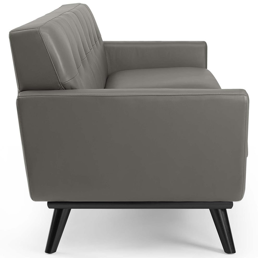 Modway Engage Top-Grain Leather Living Room Lounge Sofa - EEI-3733 | Sofas | Modishstore - 3