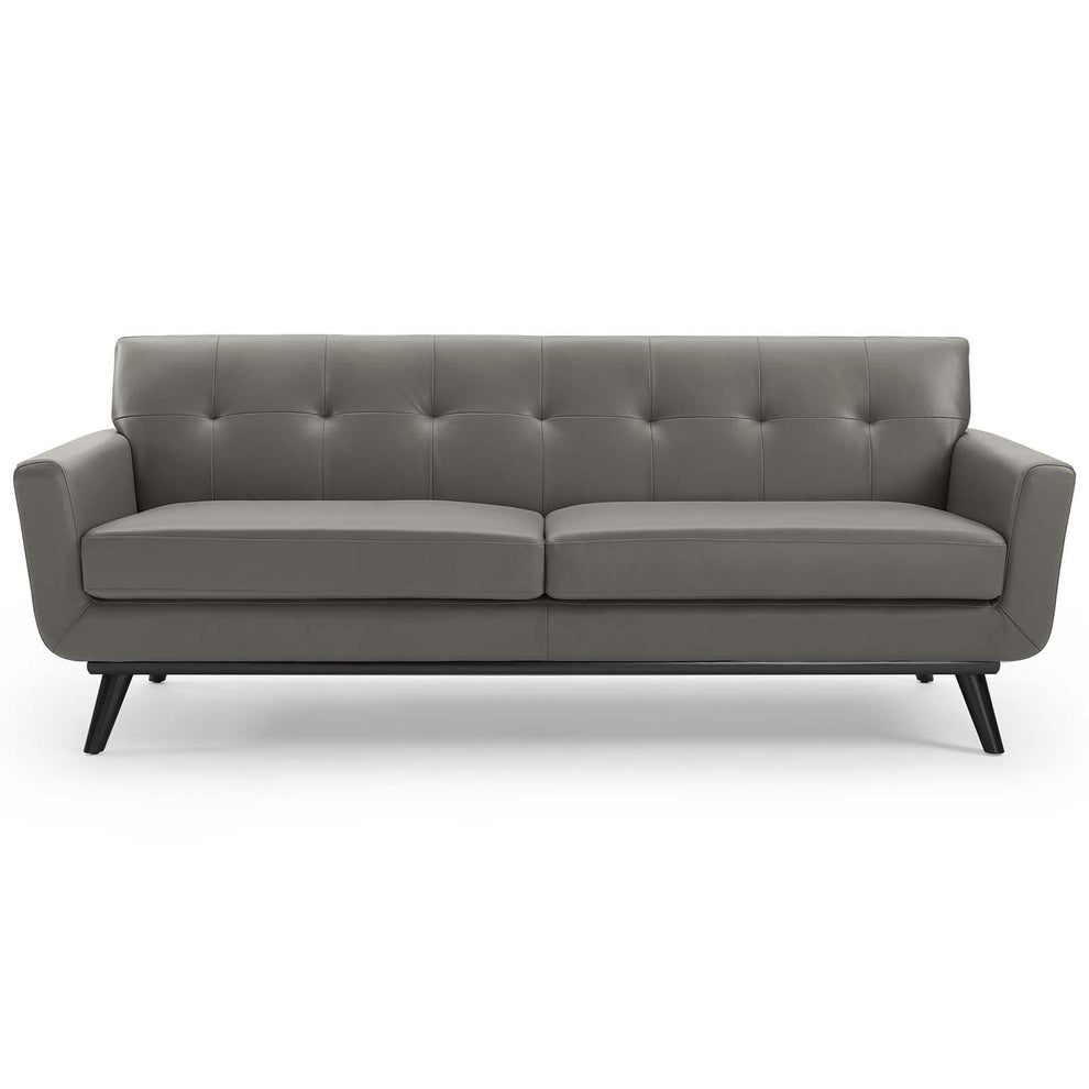 Modway Engage Top-Grain Leather Living Room Lounge Sofa - EEI-3733 | Sofas | Modishstore - 5