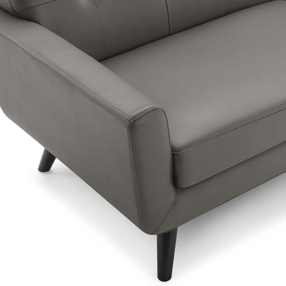 Modway Engage Top-Grain Leather Living Room Lounge Sofa - EEI-3733 | Sofas | Modishstore - 6