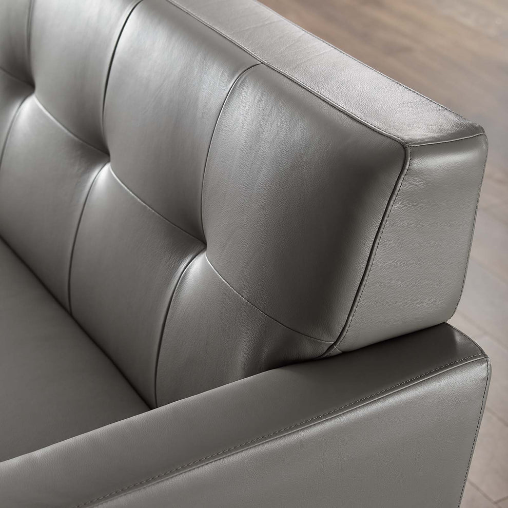 Modway Engage Top-Grain Leather Living Room Lounge Sofa - EEI-3733 | Sofas | Modishstore - 8