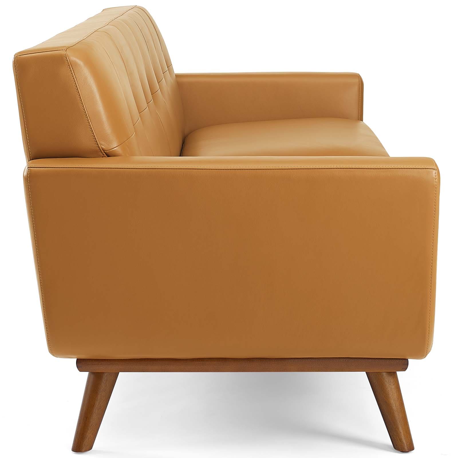 Modway Engage Top-Grain Leather Living Room Lounge Sofa | Sofas | Modishstore-11
