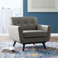 Modway Engage Top-Grain Leather Living Room Lounge Accent Armchair - EEI-3734 | Armchairs | Modishstore - 1