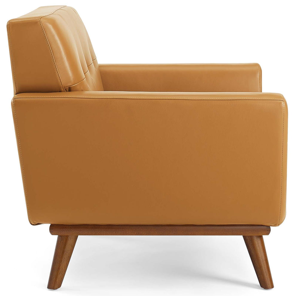 Modway Engage Top-Grain Leather Living Room Lounge Accent Armchair - EEI-3734 | Armchairs | Modishstore - 9