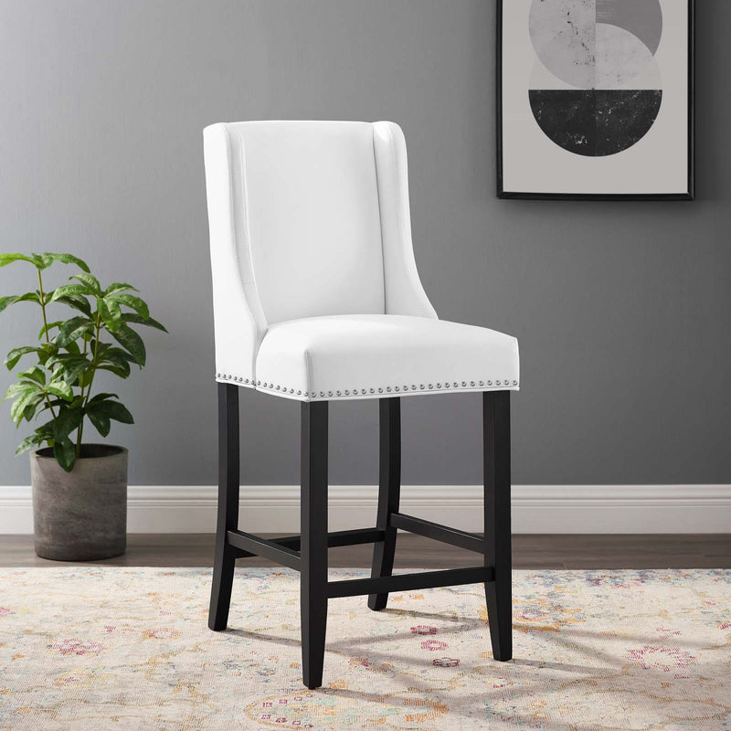 Modway Baron Faux Leather Counter Stool EEI-3736 White