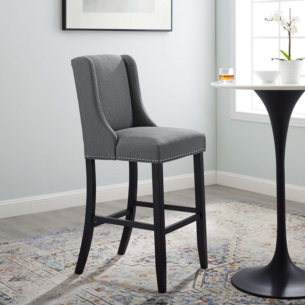 Modway Baron Upholstered Fabric Bar Stool - EEI-3737 | Bar Stools | Modishstore - 8