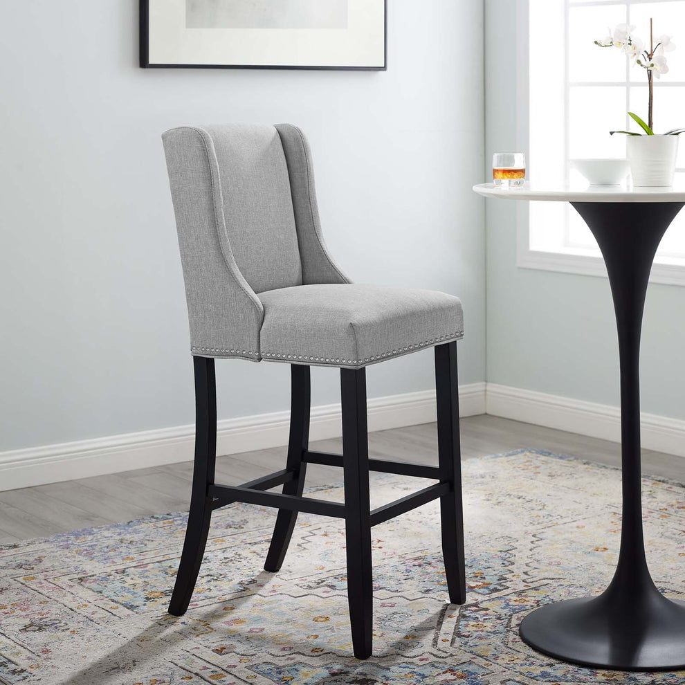 Modway Baron Upholstered Fabric Bar Stool - EEI-3737 | Bar Stools | Modishstore - 15