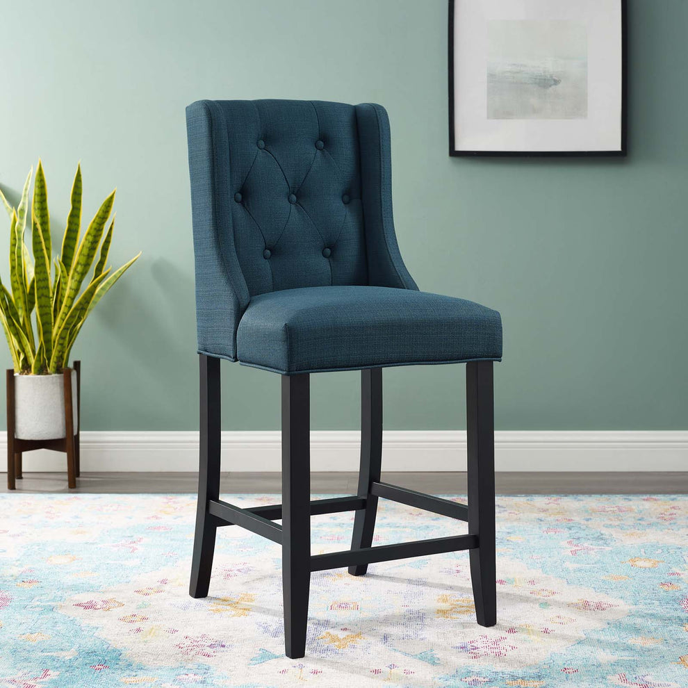 Modway Baronet Tufted Button Upholstered Fabric Counter Stool - EEI-3739 | Counter Stools | Modishstore - 1