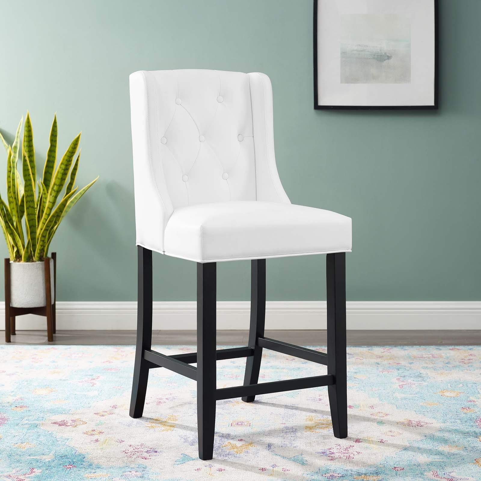 Modway Baronet Tufted Button Faux Leather Counter Stool - EEI-3740 | Counter Stools | Modishstore - 1