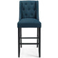 Modway Baronet Tufted Button Upholstered Fabric Bar Stool - EEI-3741 | Bar Stools | Modishstore - 5
