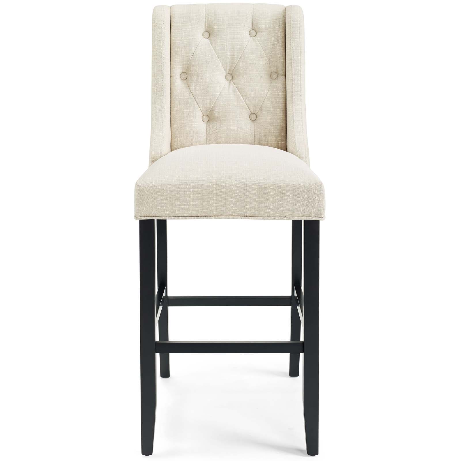 Modway Baronet Tufted Button Upholstered Fabric Bar Stool - EEI-3741 | Bar Stools | Modishstore - 12