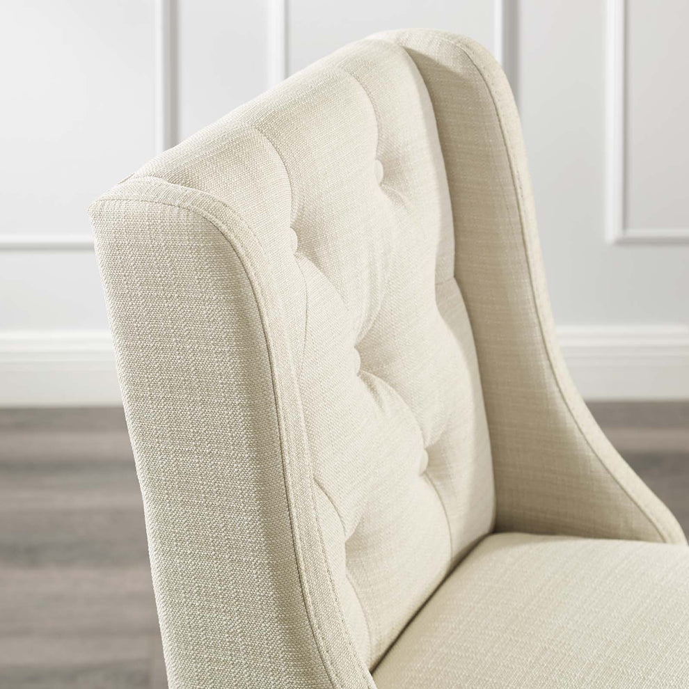 Modway Baronet Tufted Button Upholstered Fabric Bar Stool - EEI-3741 | Bar Stools | Modishstore - 14