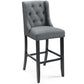Modway Baronet Tufted Button Upholstered Fabric Bar Stool - EEI-3741 | Bar Stools | Modishstore - 16