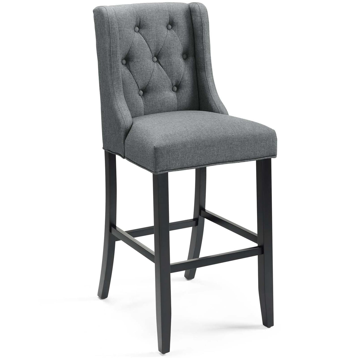 Modway Baronet Tufted Button Upholstered Fabric Bar Stool - EEI-3741 | Bar Stools | Modishstore - 16