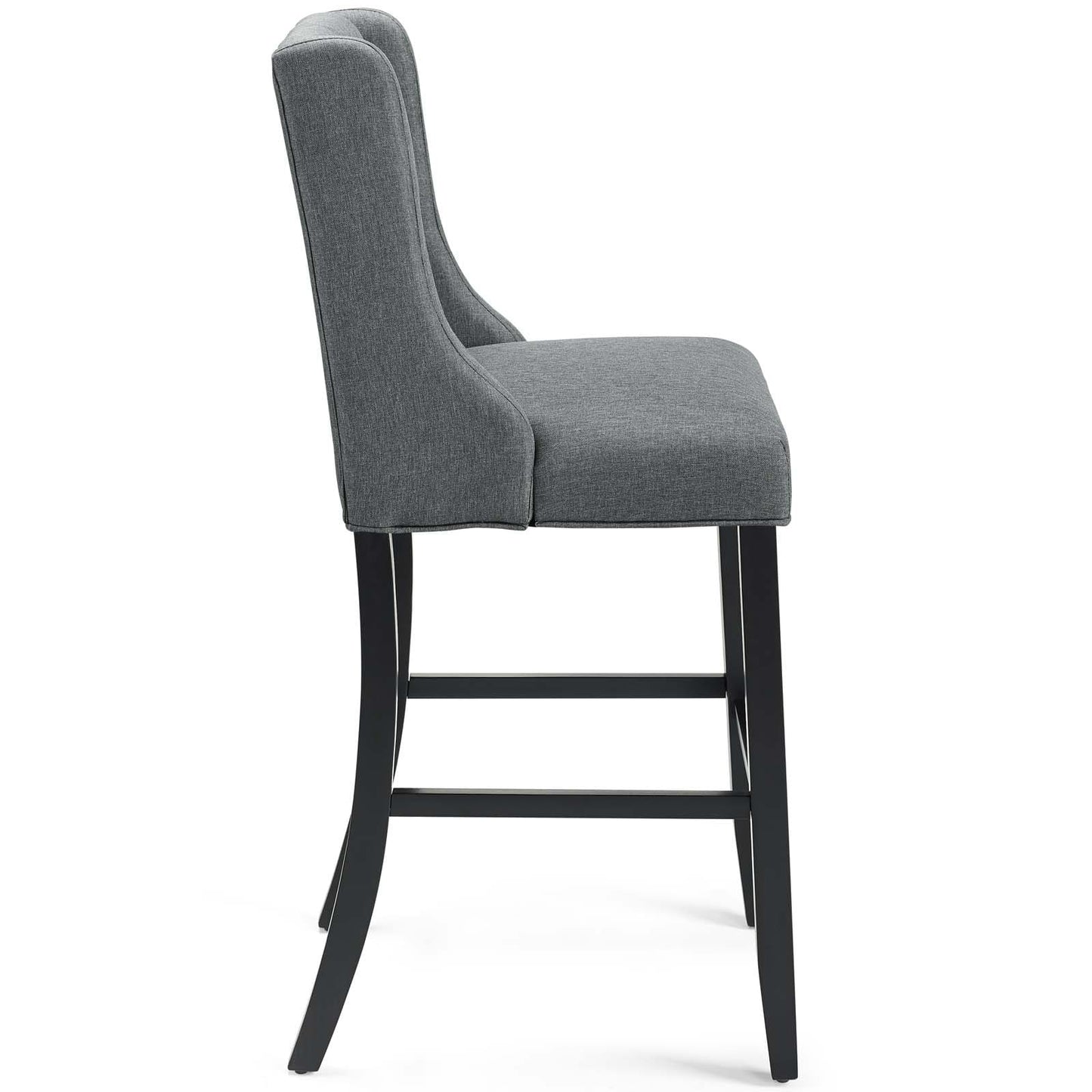 Modway Baronet Tufted Button Upholstered Fabric Bar Stool - EEI-3741 | Bar Stools | Modishstore - 17