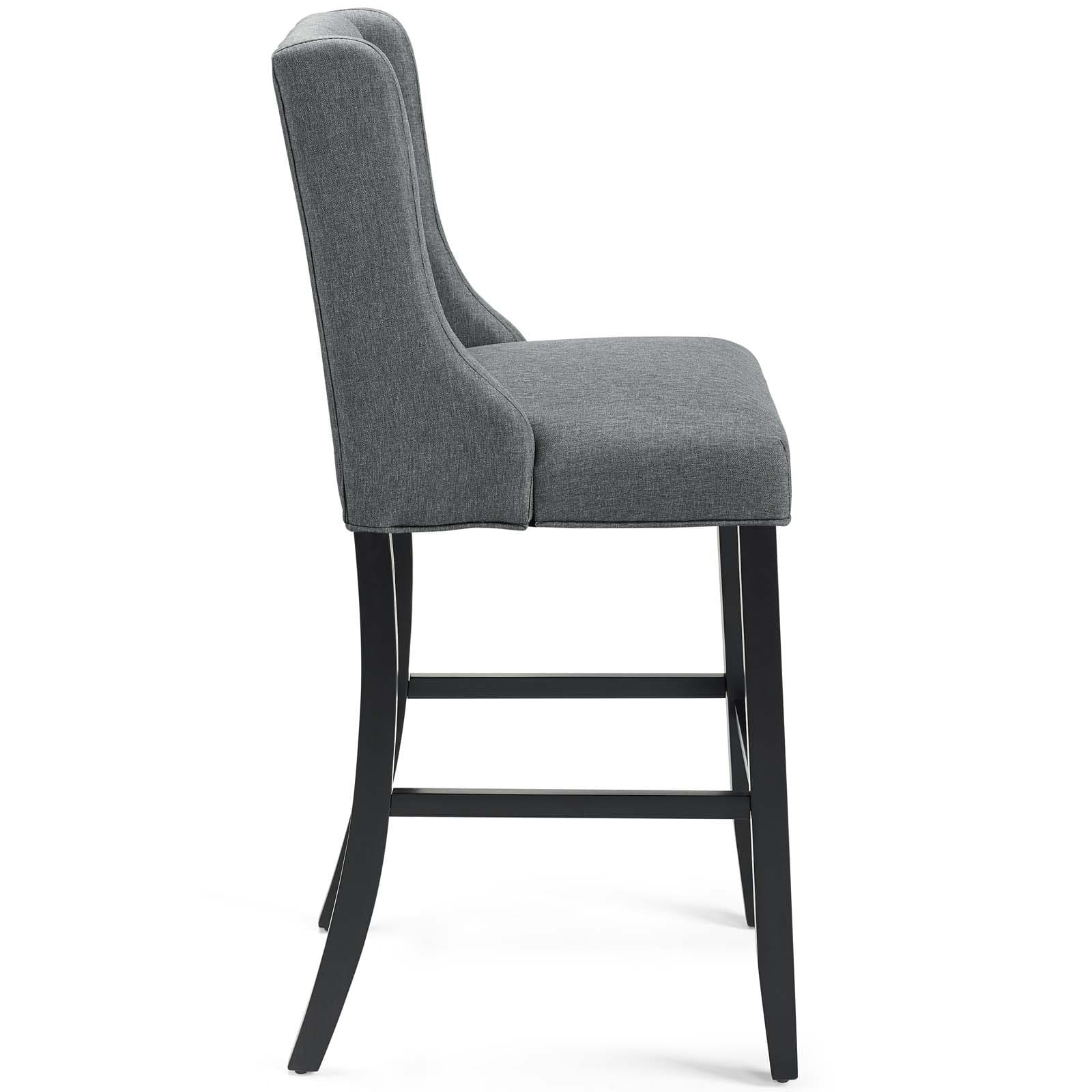 Modway Baronet Tufted Button Upholstered Fabric Bar Stool - EEI-3741 | Bar Stools | Modishstore - 17