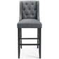 Modway Baronet Tufted Button Upholstered Fabric Bar Stool - EEI-3741 | Bar Stools | Modishstore - 19
