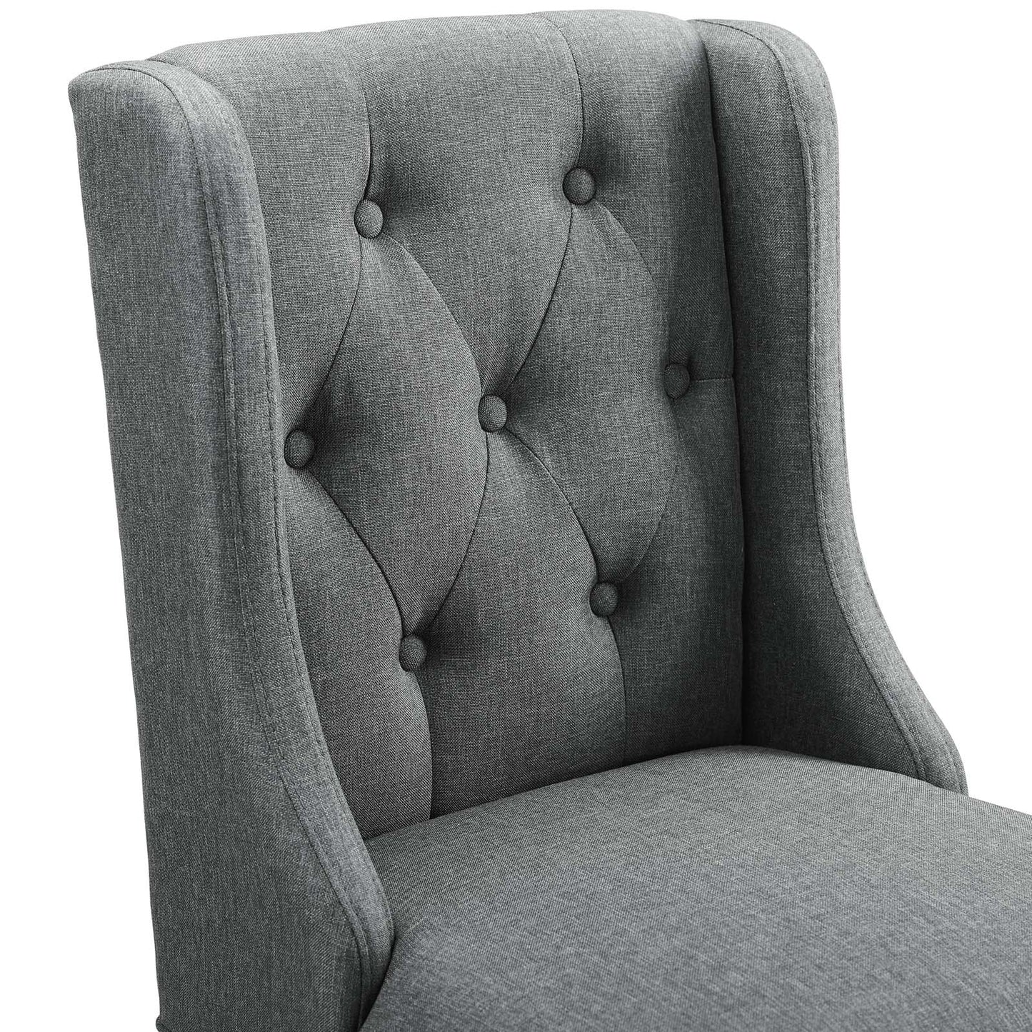 Modway Baronet Tufted Button Upholstered Fabric Bar Stool | Bar Stools | Modishstore-20