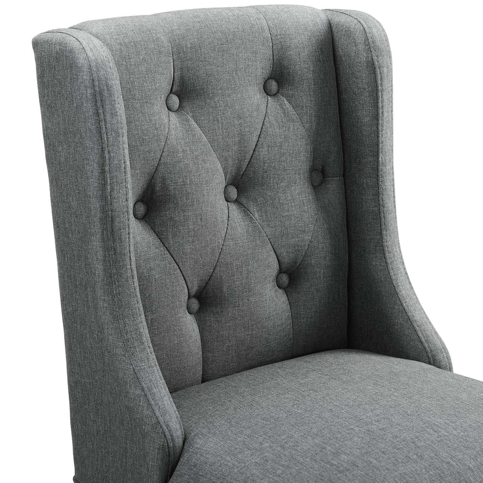 Modway Baronet Tufted Button Upholstered Fabric Bar Stool - EEI-3741 | Bar Stools | Modishstore - 20