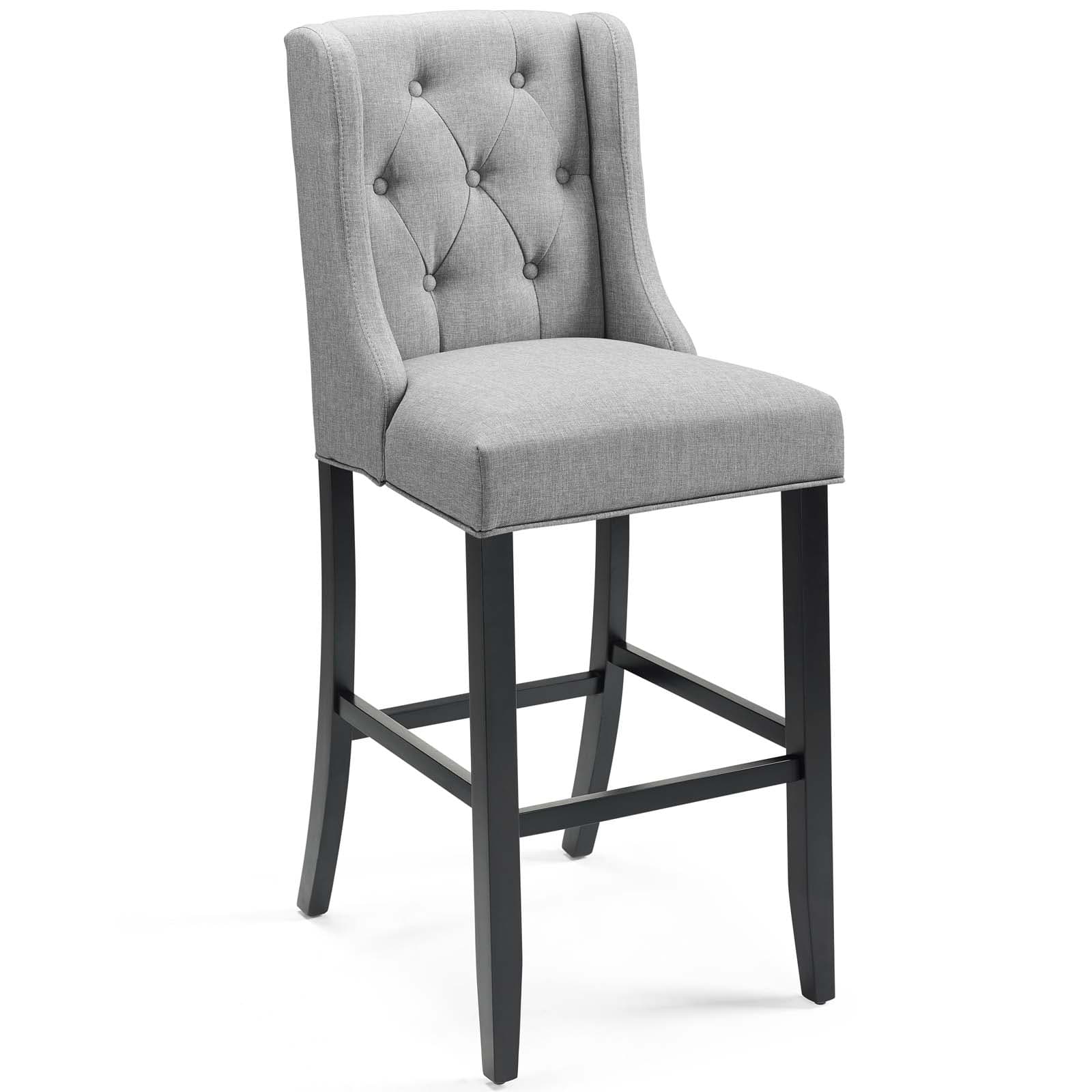 Modway Baronet Tufted Button Upholstered Fabric Bar Stool - EEI-3741 | Bar Stools | Modishstore - 23