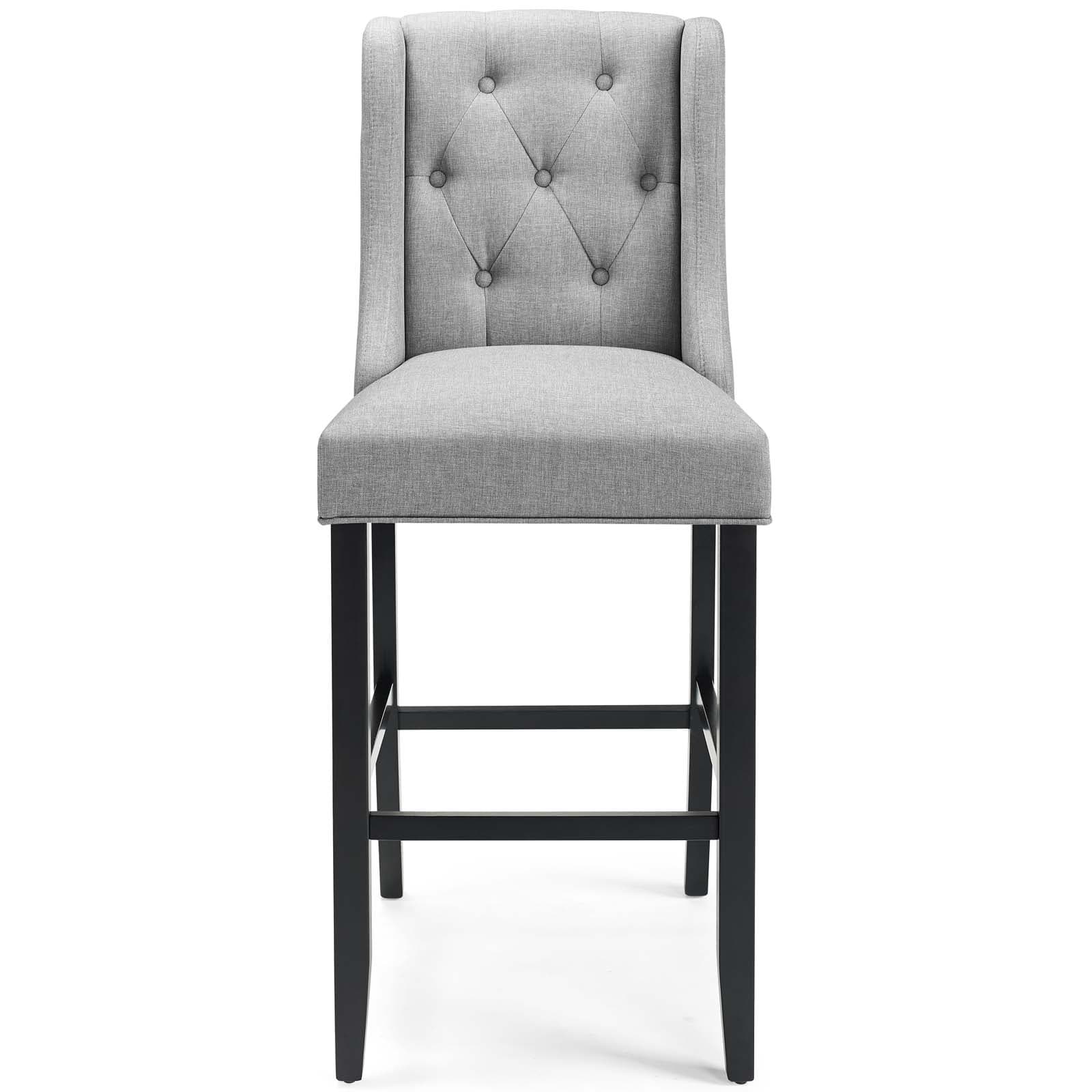 Modway Baronet Tufted Button Upholstered Fabric Bar Stool - EEI-3741 | Bar Stools | Modishstore - 26