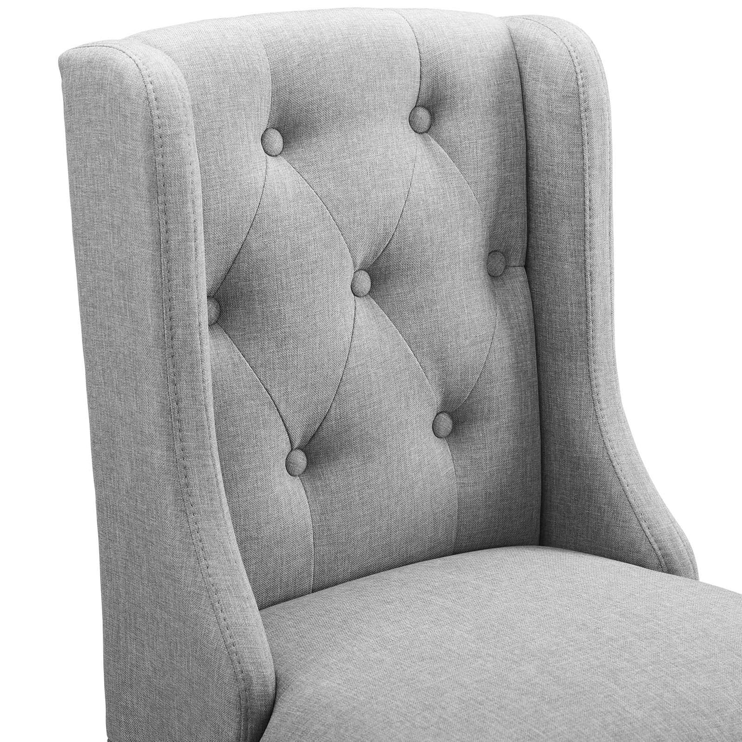 Modway Baronet Tufted Button Upholstered Fabric Bar Stool | Bar Stools | Modishstore-27