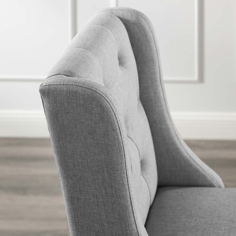 Modway Baronet Tufted Button Upholstered Fabric Bar Stool - EEI-3741 | Bar Stools | Modishstore - 28