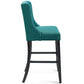 Modway Baronet Tufted Button Upholstered Fabric Bar Stool - EEI-3741 | Bar Stools | Modishstore - 31