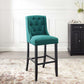 Modway Baronet Tufted Button Upholstered Fabric Bar Stool - EEI-3741 | Bar Stools | Modishstore - 29