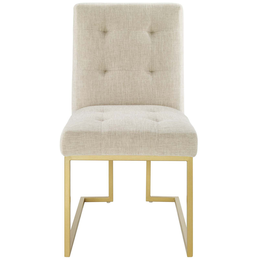 Modway Privy Gold Stainless Steel Upholstered Fabric Dining Accent Chair - EEI-3743 | Dining Chairs | Modishstore - 10