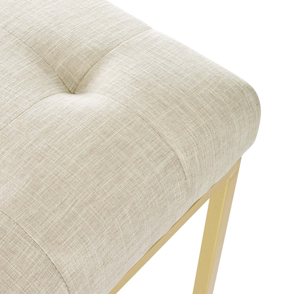 Modway Privy Gold Stainless Steel Upholstered Fabric Dining Accent Chair - EEI-3743 | Dining Chairs | Modishstore - 15