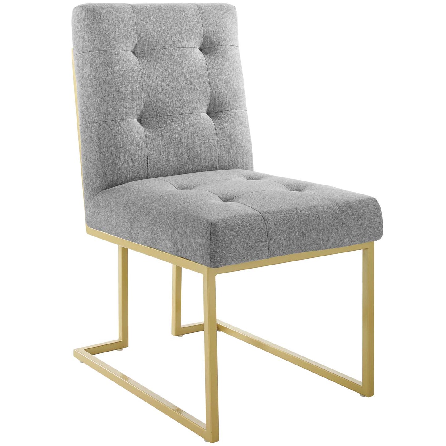 Modway Privy Gold Stainless Steel Upholstered Fabric Dining Accent Chair | Dining Chairs | Modishstore-18
