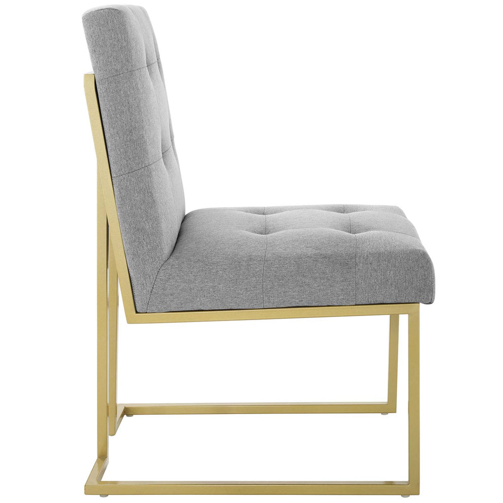 Modway Privy Gold Stainless Steel Upholstered Fabric Dining Accent Chair - EEI-3743 | Dining Chairs | Modishstore - 20