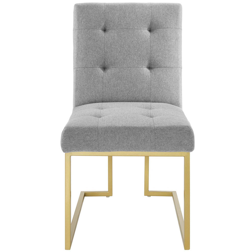 Modway Privy Gold Stainless Steel Upholstered Fabric Dining Accent Chair - EEI-3743 | Dining Chairs | Modishstore - 19