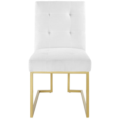 Modway Privy Gold Stainless Steel Upholstered Fabric Dining Accent Chair - EEI-3743 | Dining Chairs | Modishstore - 26