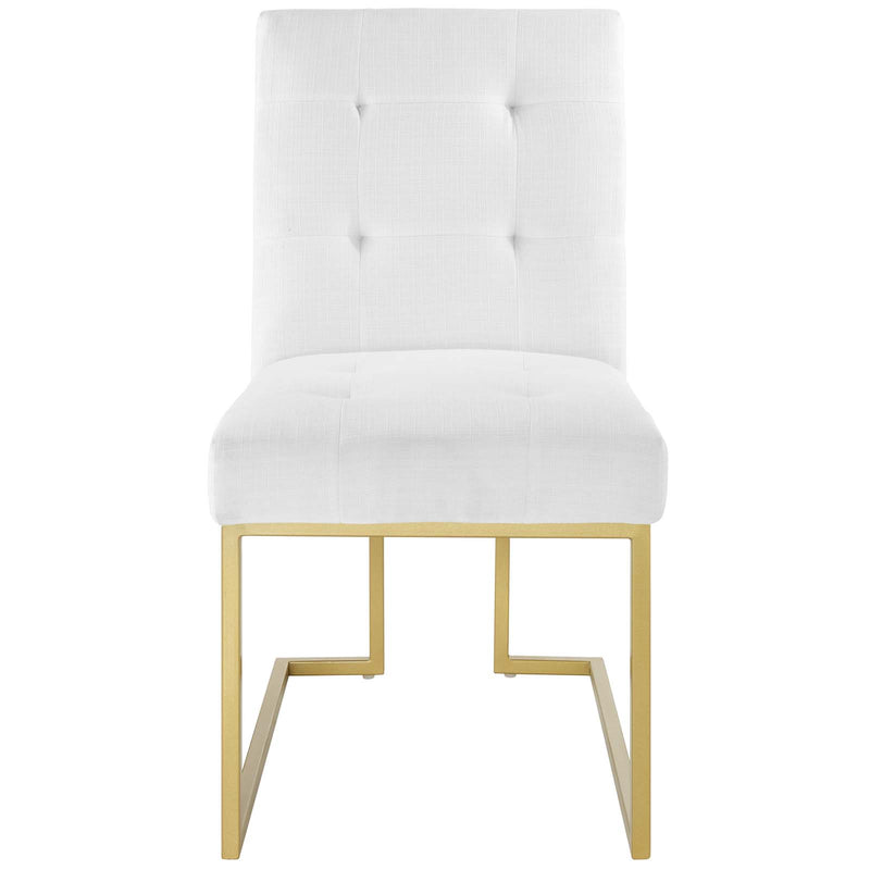 Modway Privy Gold Stainless Steel Upholstered Fabric Dining Accent Chair - EEI-3743 | Dining Chairs | Modishstore - 26