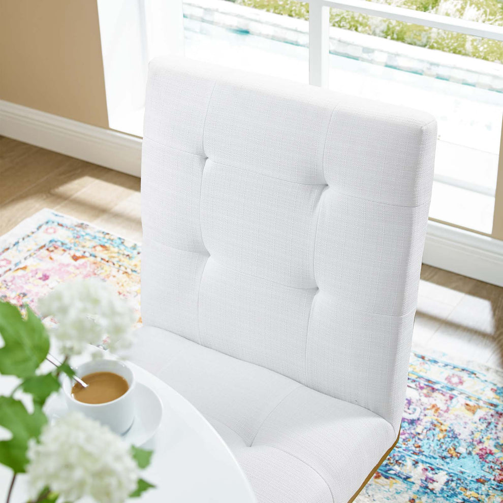 Modway Privy Gold Stainless Steel Upholstered Fabric Dining Accent Chair - EEI-3743 | Dining Chairs | Modishstore - 31
