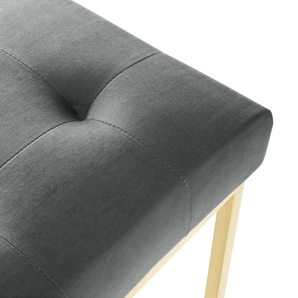 Modway Privy Gold Stainless Steel Performance Velvet Dining Chair - EEI-3744 | Dining Chairs | Modishstore - 8