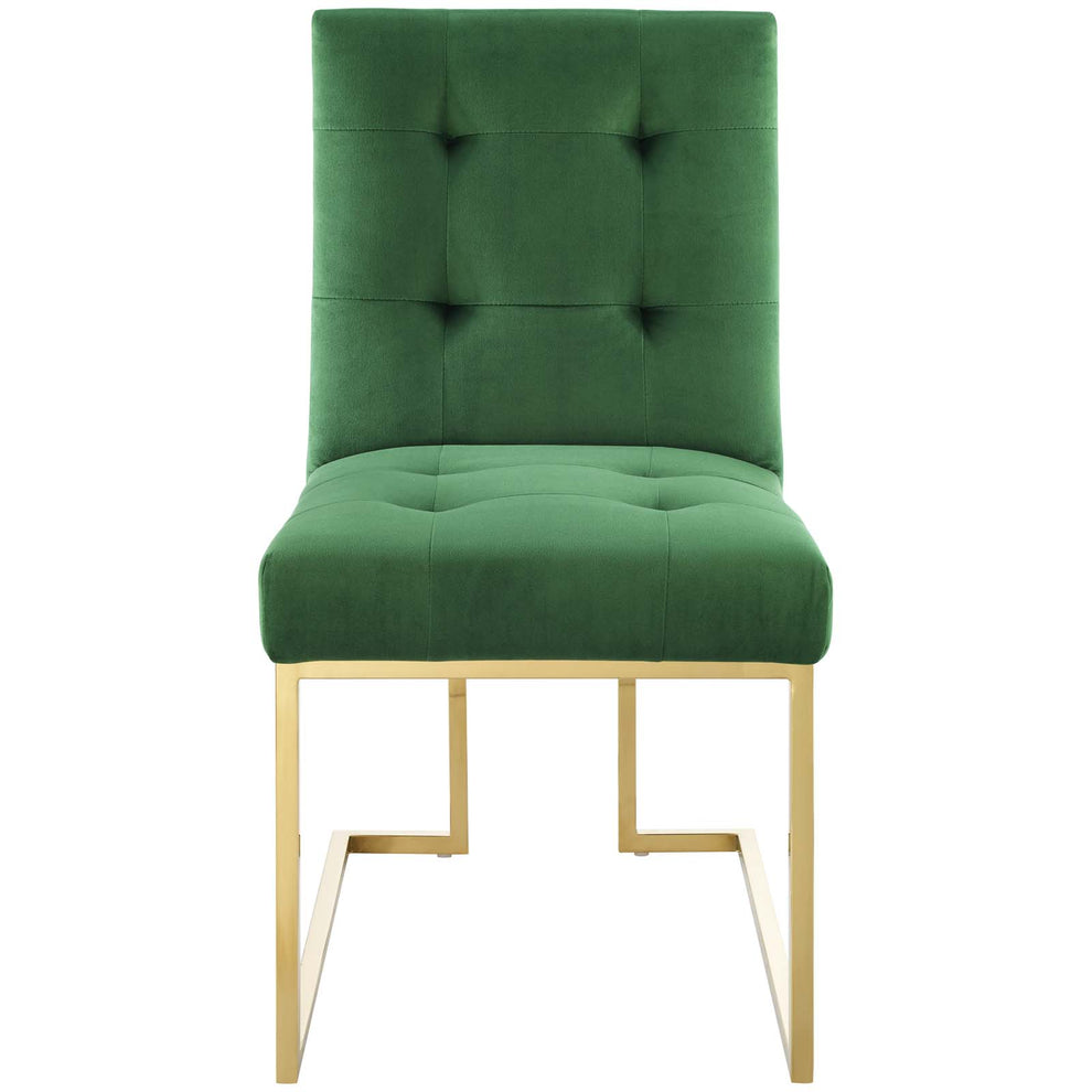 Modway Privy Gold Stainless Steel Performance Velvet Dining Chair - EEI-3744 | Dining Chairs | Modishstore - 18