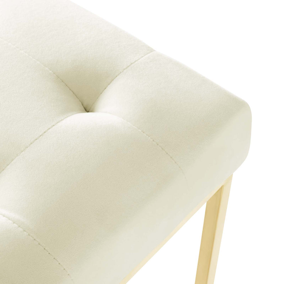Modway Privy Gold Stainless Steel Performance Velvet Dining Chair - EEI-3744 | Dining Chairs | Modishstore - 26