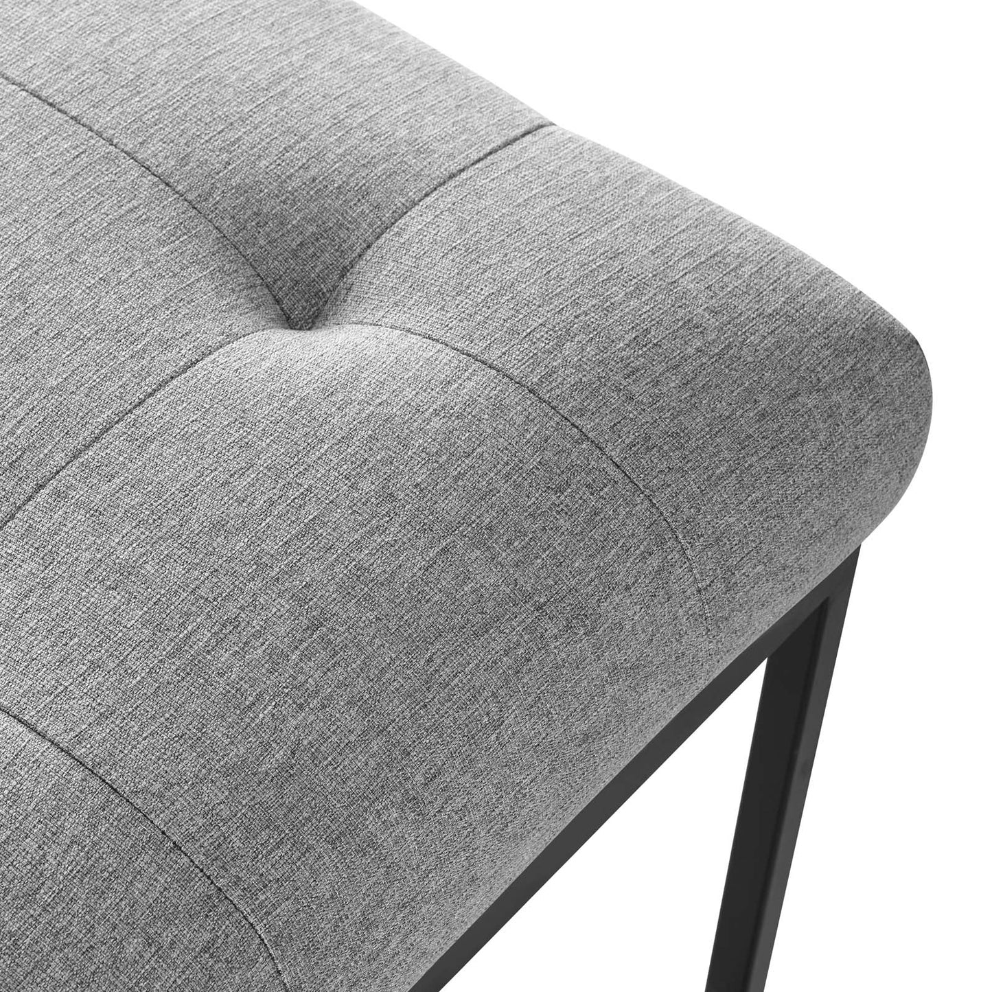 Modway Privy Black Stainless Steel Upholstered Fabric Dining Chair - EEI-3745 | Dining Chairs | Modishstore - 15