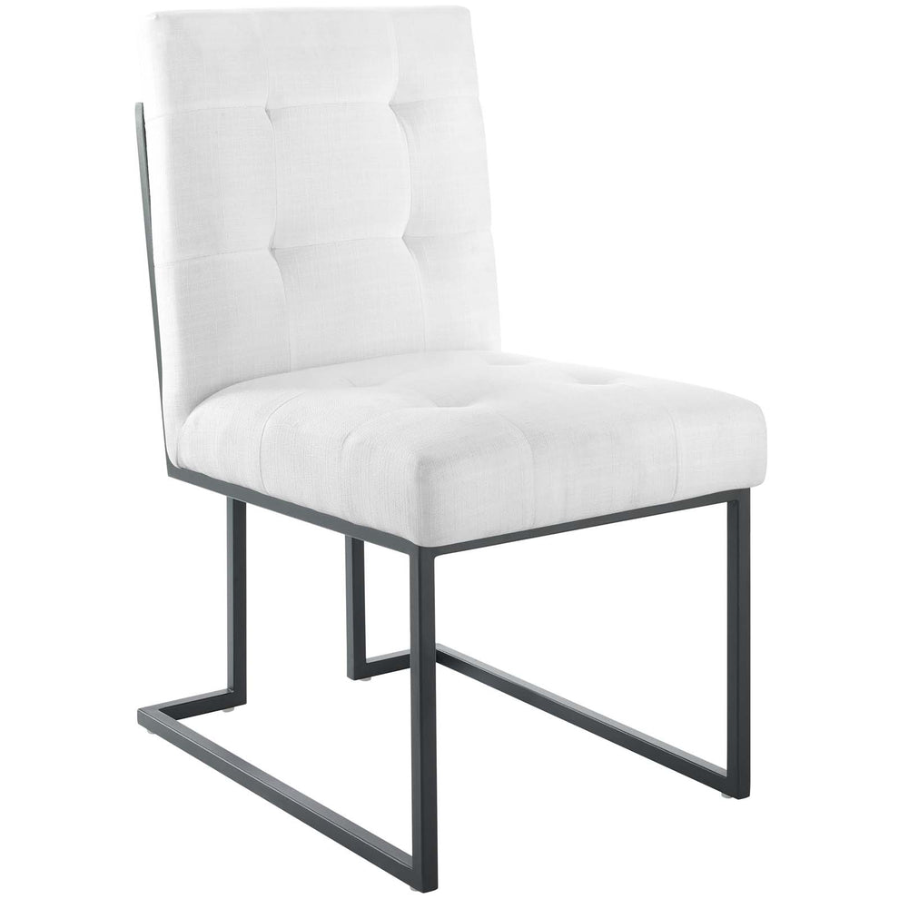 Modway Privy Black Stainless Steel Upholstered Fabric Dining Chair - EEI-3745 | Dining Chairs | Modishstore - 17