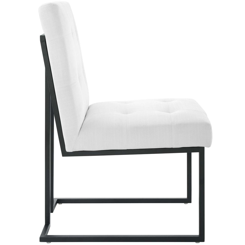 Modway Privy Black Stainless Steel Upholstered Fabric Dining Chair - EEI-3745 | Dining Chairs | Modishstore - 19