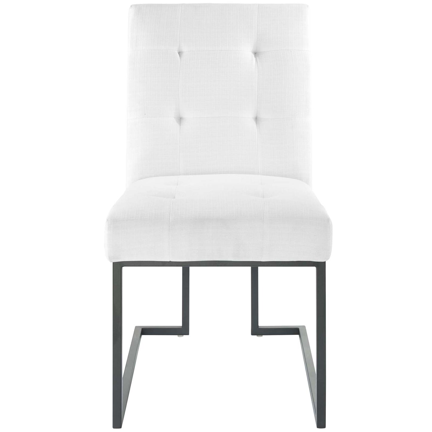 Modway Privy Black Stainless Steel Upholstered Fabric Dining Chair - EEI-3745 | Dining Chairs | Modishstore - 18