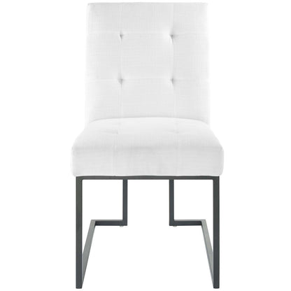 Modway Privy Black Stainless Steel Upholstered Fabric Dining Chair - EEI-3745 | Dining Chairs | Modishstore - 18