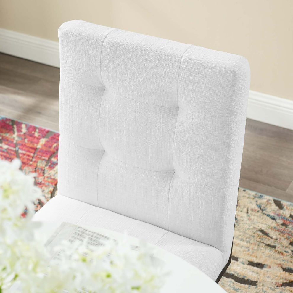 Modway Privy Black Stainless Steel Upholstered Fabric Dining Chair - EEI-3745 | Dining Chairs | Modishstore - 23
