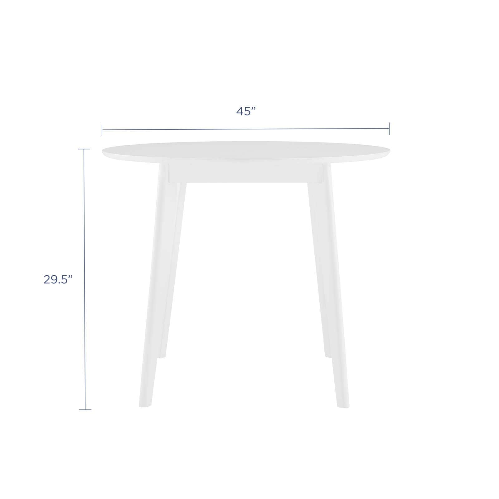 Modway Vision 45" White Round Dining Table - EEI-3752 | Dining Tables | Modishstore - 2