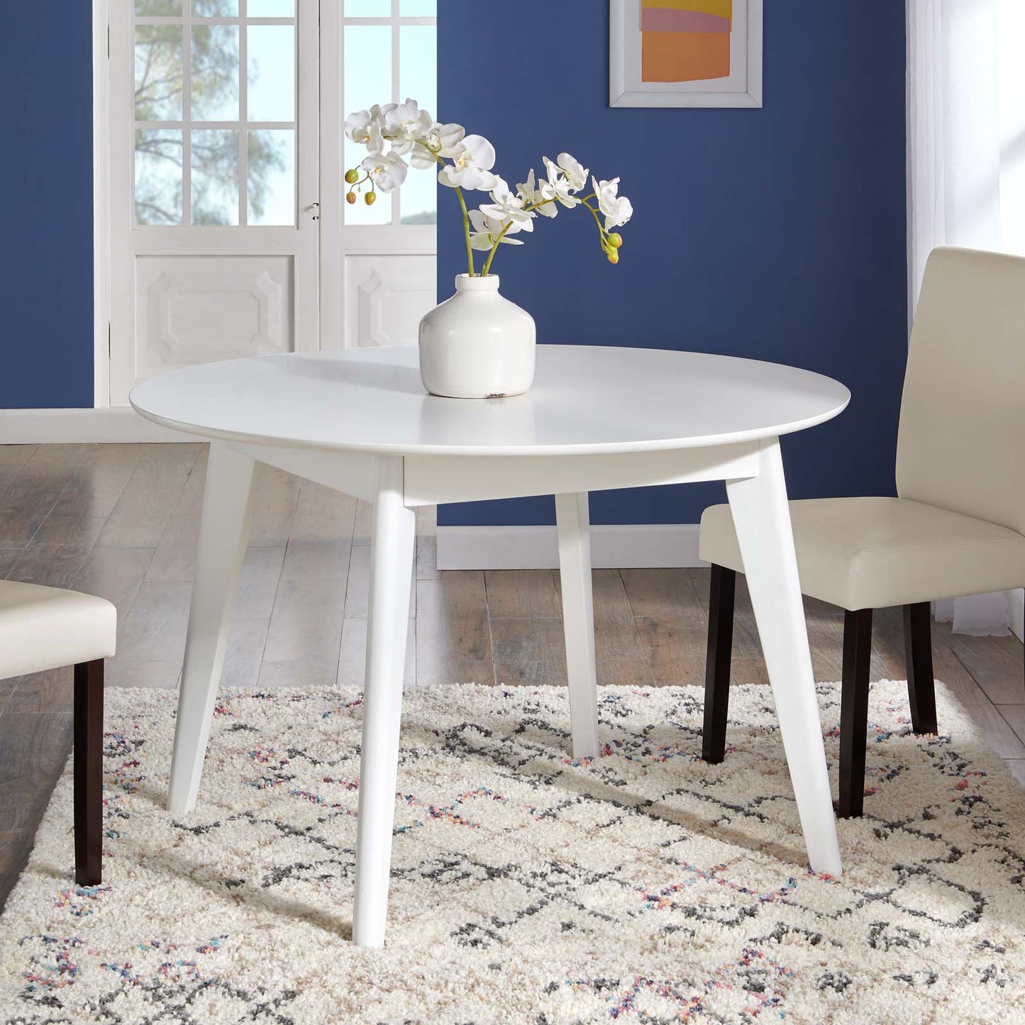 Modway Vision 45" White Round Dining Table | Dining Tables | Modishstore-6